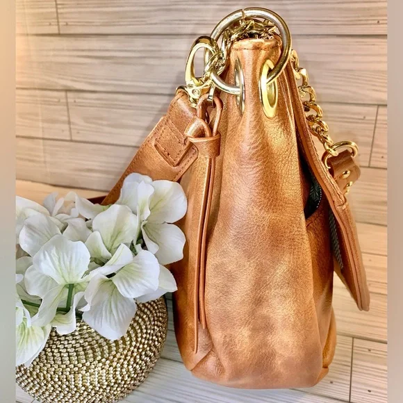 sOLD Steve Madden Brown Vegan Leather Crossbody Satchel - Picture 7 of 16